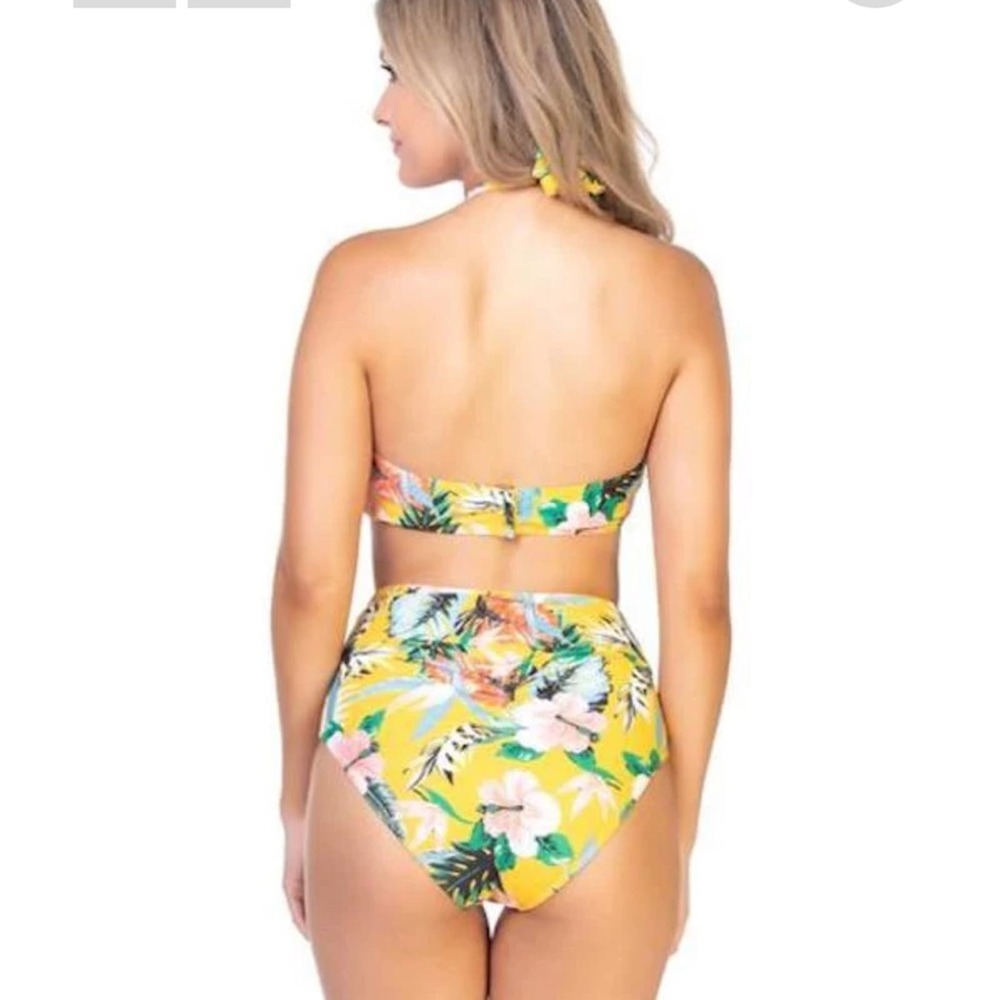 Beach Joy Bikini Tropical High waisted bikini size small NWT - Picture 16 of 16